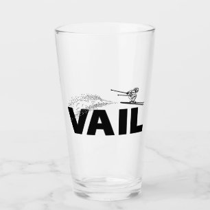 Vail Colorado Ski Jumper Glass