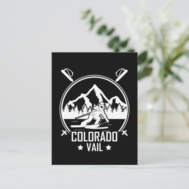 Vail Colorado Ski Postcard (Standing Front)
