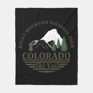 Vail Colorado ski resort Fleece Blanket