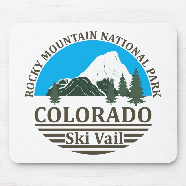 Vail Colorado ski resort Mouse Pad (Front)