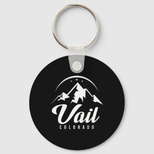 Vail Colorado Ski Resort Skiing Snowboarding Key Ring