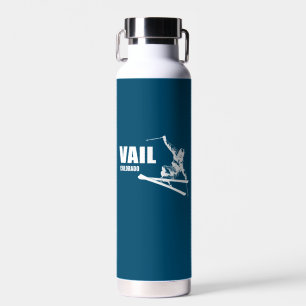Vail Colorado Skier Water Bottle