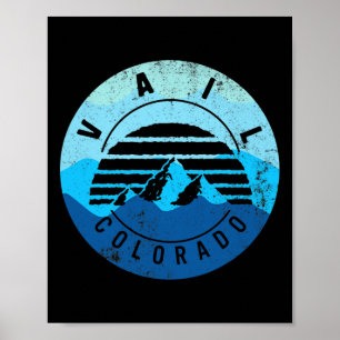 Vail Colorado Skiing Snowboarding Winter Ski Park Poster