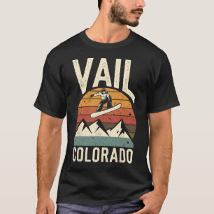 Vail Colorado Snowboard Vintage Snowboarding Mount T-Shirt