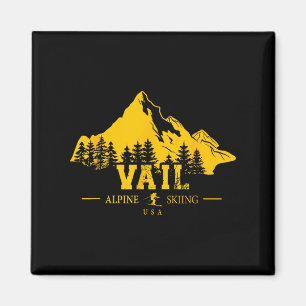 Vail Colorado Usa Ski Resort Alpine Skiing Souveni Magnet