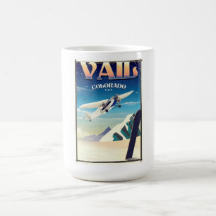 Vail Colorado vintage travel poster Coffee Mug