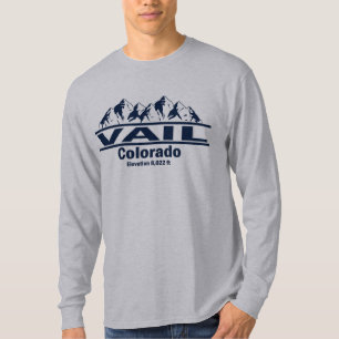 Vail Colorado with Rocky Mountains T-Shirt