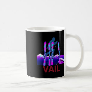Vail Skiing And Snowboarding Retro 90s Vail Ski Coffee Mug