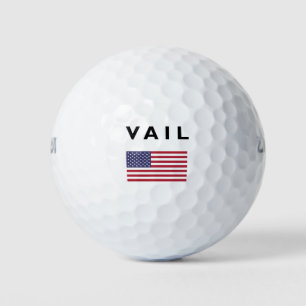 Vail USA American Flag Light-Colour Golf Balls