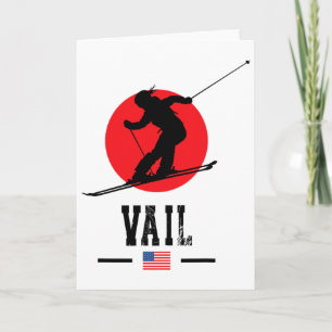 Vail Usa Ski Resort Rocky Mountains American Skiin Card
