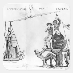 Vain efforts of the Ultras, 1819 Square Sticker