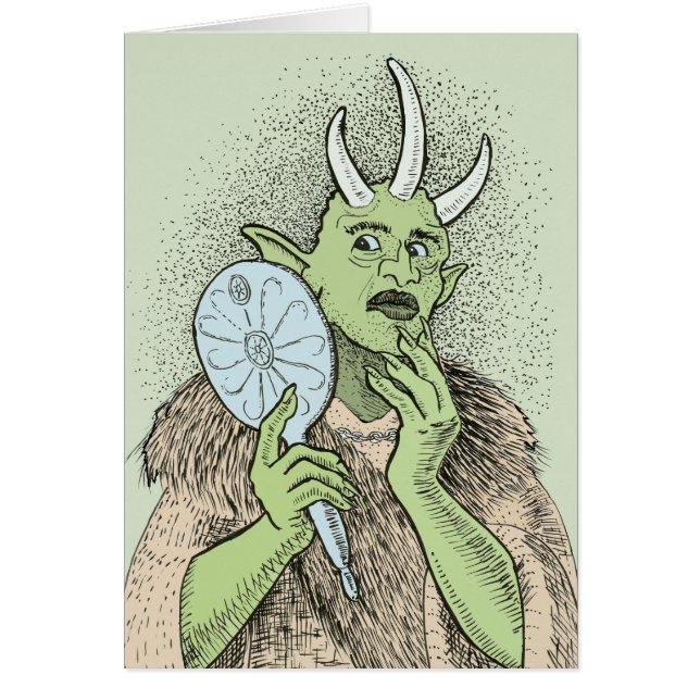 Vain Ogre with Hand Mirror (Front)