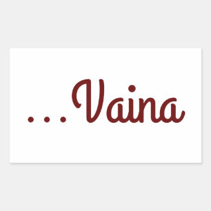 Vaina Rectangular Sticker
