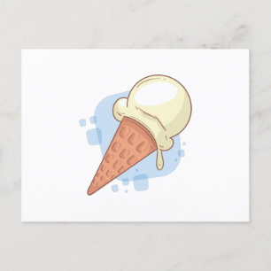 Vainilla Ice Cream Postcard