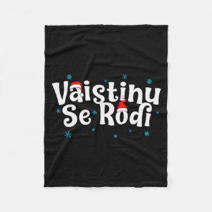 Vaistinu Se Rodi Serbian Christmas  Fleece Blanket