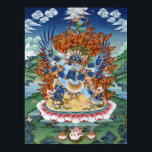 Vajrakilaya Poster<br><div class="desc">Poster of the Diamond Thunderbolt Nail Vajrakilaya,  one of the wrathful Highest Yoga Tantra deities,  central to Nyingma and Sakya schools.</div>