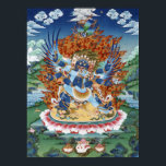 Vajrakilaya Poster<br><div class="desc">Poster of the Diamond Thunderbolt Nail Vajrakilaya,  one of the wrathful Highest Yoga Tantra deities,  central to Nyingma and Sakya schools.</div>