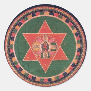 Vajravarahi Vajrayogini Tibetan Buddhist Mandala Classic Round Sticker