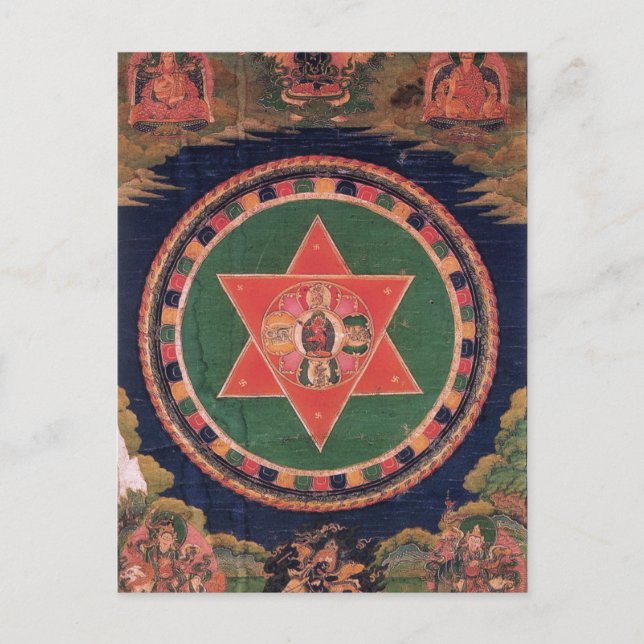 Vajravarahi Vajrayogini Tibetan Buddhist Mandala Postcard (Front)