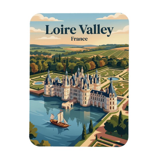 Val de Loire France Magnet (Vertical)