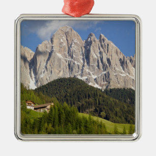 Val di Funes, Villnosstal, Dolomites, Italy Metal Ornament