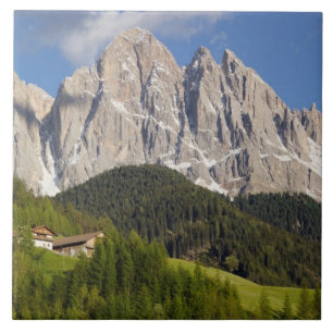 Val di Funes, Villnosstal, Dolomites, Italy Tile