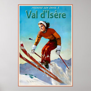 Val d'Isere France Marilyn Monroe Aerial Freestyle Poster