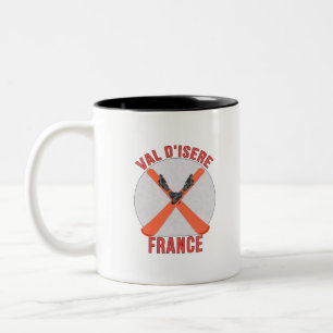 Val d'Isere, France Two-Tone Coffee Mug