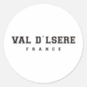 Val dlsere France Classic Round Sticker