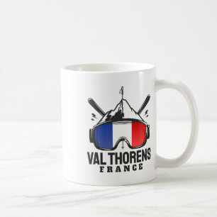 Val Thorens France Ski Resort Retro Skiing  Coffee Mug