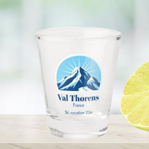 Val Thorens France ski resort vacation Shot Glass