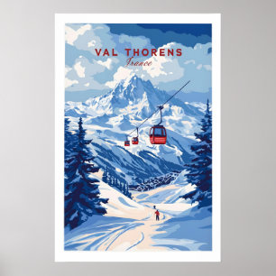 Val Thorens Ski Art Print 1