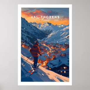 Val Thorens Ski Poster 1