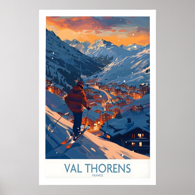 Val Thorens Ski Print 1 (Front)
