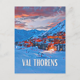 Val Thorens Ski Resort Postcard