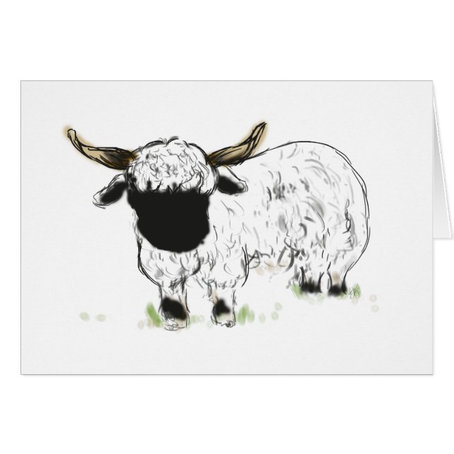 Valais blacknose sheep (Front Horizontal)