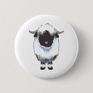 VALAIS BLACKNOSE SHEEP 6 CM ROUND BADGE