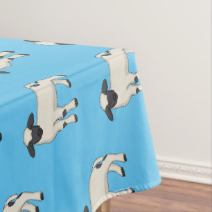 Valais Blacknose sheep cartoon illustration Tablecloth