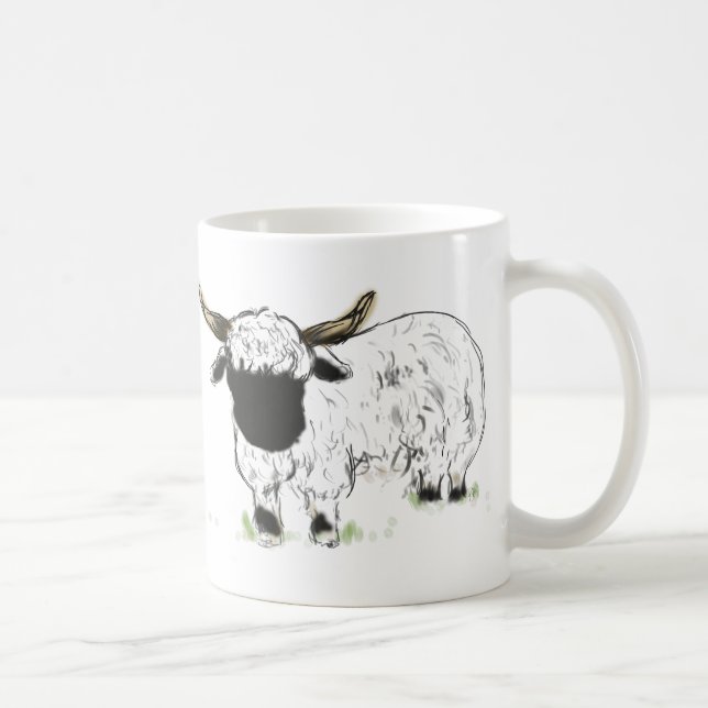 Valais Blacknose Sheep Coffee Mug (Right)