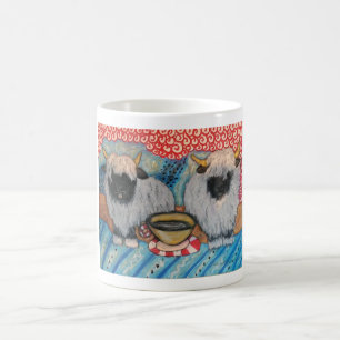 VALAIS BLACKNOSE SHEEP Drinking Coffee Farm Ranch Mug