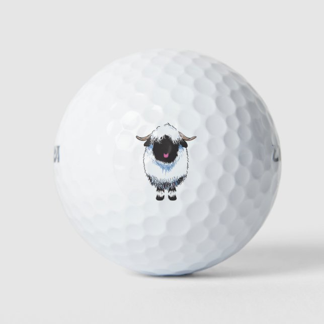 VALAIS BLACKNOSE SHEEP GOLF BALLS (Front)