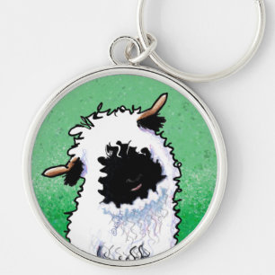 Valais Blacknose Sheep Key Ring