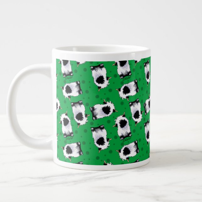 Valais Blacknose Sheep Large Coffee Mug (Left)