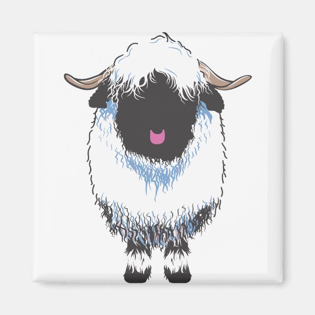 VALAIS BLACKNOSE SHEEP MAGNET (Front)