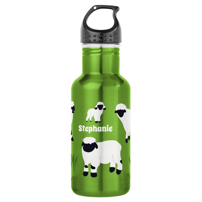 Valais Blacknose Sheep Personalised Farmers 532 Ml Water Bottle (Front)