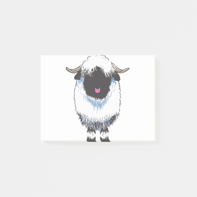 VALAIS BLACKNOSE SHEEP POST-IT NOTES (Front)