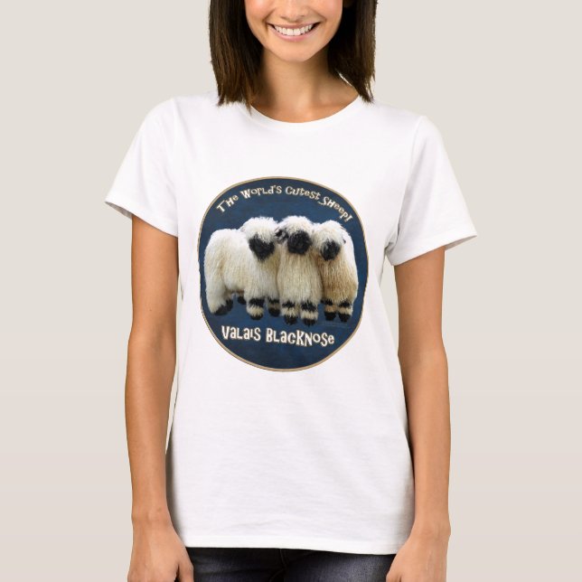 Valais Blacknose - The World's Cutest Sheep! T-Shirt (Front)