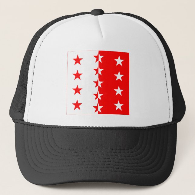 Valais Flag Trucker Hat (Front)