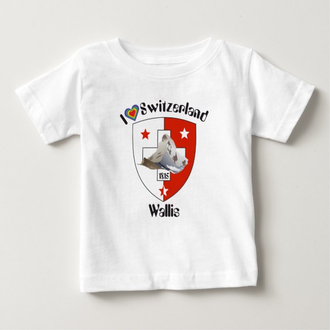 Valais / Wallis Schweiz-Suisse T-shirt (Front)