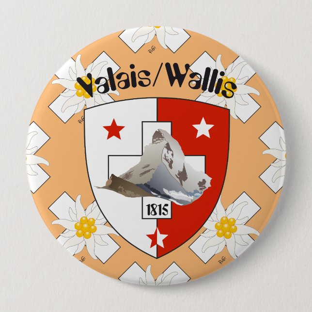 Valais / Wallis Suisse-Schweiz Buttons (Front)